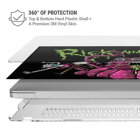 Adult Swim Rick and Morty Tentacle Attack MacBook Air 15in (2023-2025) Case plus Skin